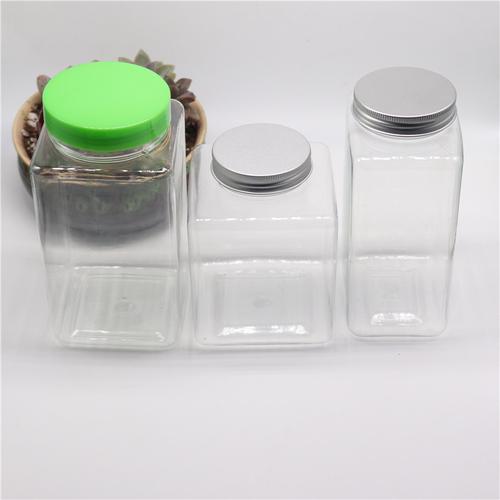 maysure食品级宠物容器塑料罐,用于花生酱蜂蜜果酱,带螺丝顶盖500毫升