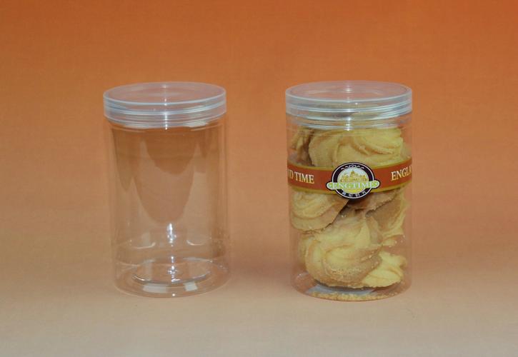 pet透明食品塑料罐 饼干罐 烘焙包装盒